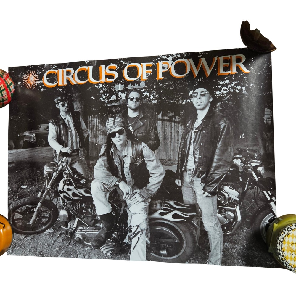 Circus Of Power Motor Vintage Original 1988 Promo Album Poster 18x24 BMG Rock